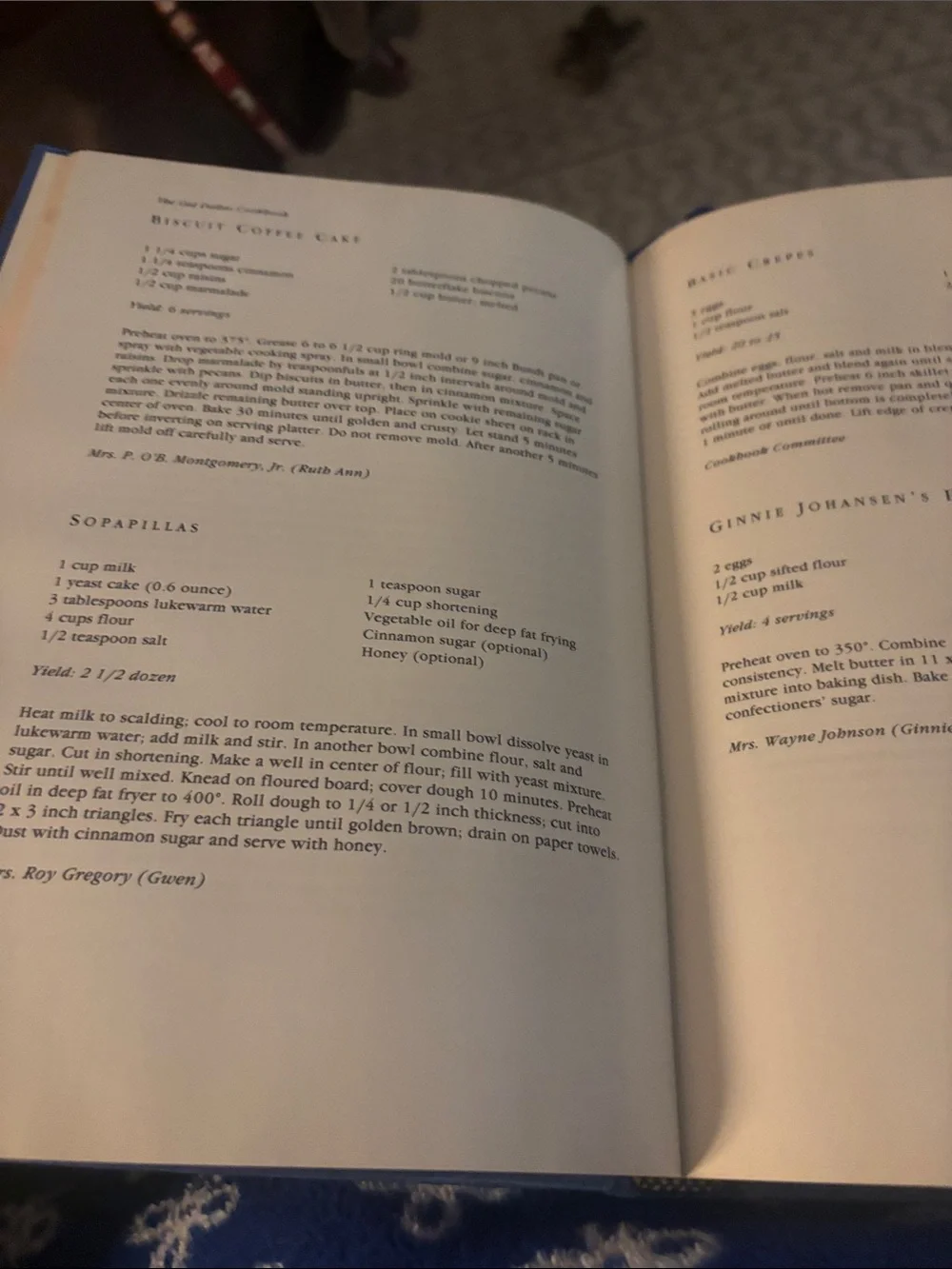 The Old Dallas Cookbook - Blue Hardcover Cookbook